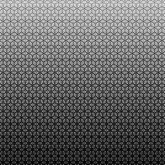Vector modern sacred tattoo . Geometric seamless halftone pattern. Flower Of Life and abstract shapes made in Black and White.