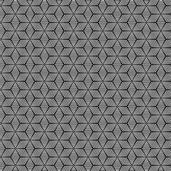 Vector modern sacred tattoo . Geometric seamless halftone pattern. Flower Of Life and abstract shapes made in Black and White.