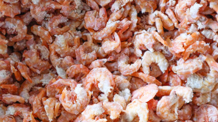Close up view of dry seafood                               