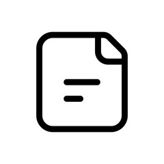 Simple File icon. The icon can be used for websites, print templates, presentation templates, illustrations, etc