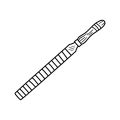 Steel Rasp hand drawn cartoon doodle style.