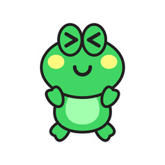 Cute Frog Character Illustration