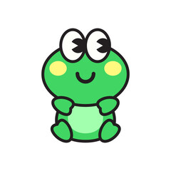Cute Frog Character Illustration