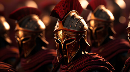 spartan army helmet ai gen