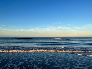 Fototapeta premium Mediterranean Sea, Rimini Beach, Italy