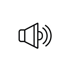 Volume sound medium vector icon black music