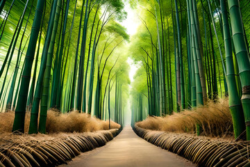 The bamboo groves of Arashiyama