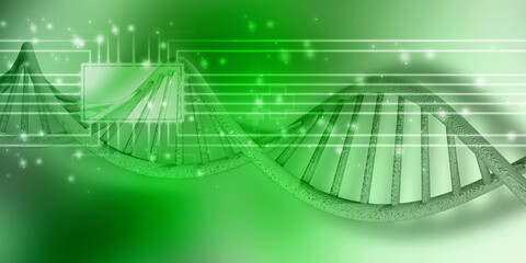 3d render of dna structure, abstract background
