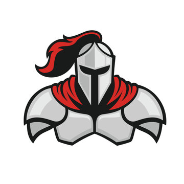knight vector art illustration warrior mascot design