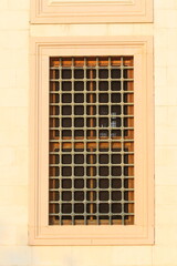 window with islamic pattern in a mosque