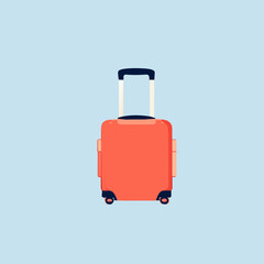 suitcase vector in minimal style