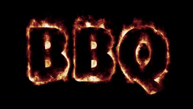 fiery font burning text fire on letters and numbers -  red blue green flames - bbq