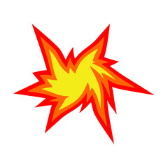 Boom, speech bubble. Banner, speech bubble, poster and sticker concept, memphis geometric style	