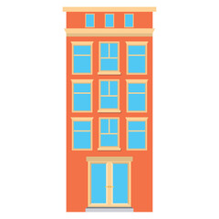 Isolated colored building icon Flat design Vector