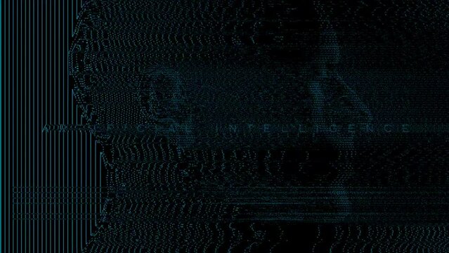 Artificial Intelligence 001 (Blue Glitch) [4K] 