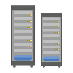 Data storage vector drawing. White background.
