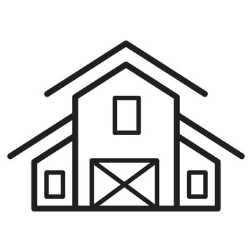 recommend clip art: Barn icon