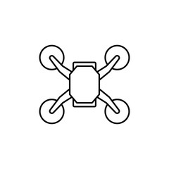 Drone line icon vector design