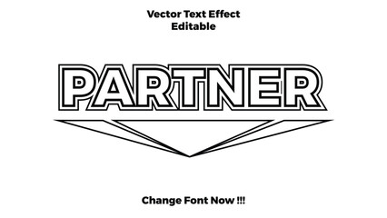Vector Text Effect Monochrome Theme