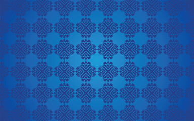 arabic motif blue background	