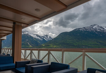 Skagway harbor, Inside passage, Souther Alaska, USA.