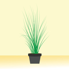 Plant vector, clip art, and symbol. Flat design of  plant concept and simple design