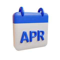 Calendar april 3d icon 