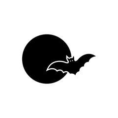 Bat icon logo vector design