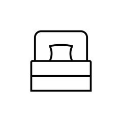 Bed line icon vector design