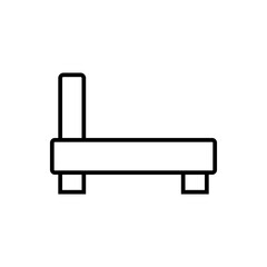 Bed line icon vector design