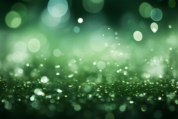Fototapeta premium Abstract natural green bokeh background