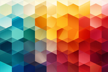 Abstract colorful geometric background, hexagon pattern