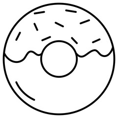illustration of donut food