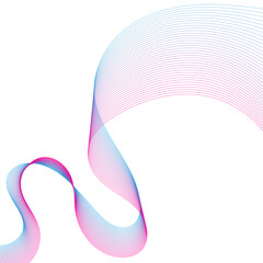 Gradient Abstract flowing wave lines. Design element for technology, science, modern concept.vector eps 10