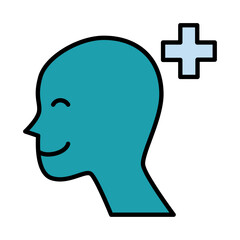 Filled Line Positive Thinking design vector icon design vector line icon svg