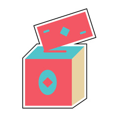 Sticker contribution design vector icon design vector line icon svg
