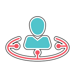 Sticker personality design vector icon design vector line icon svg