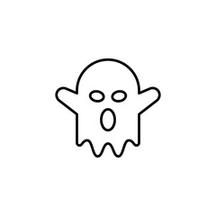 Ghost line icon vector design