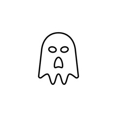 Ghost line icon vector design