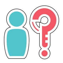 Sticker opportunity detection money design vector icon design vector line icon svg