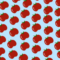 seamless background with apple and cherry for graphic and vector apple