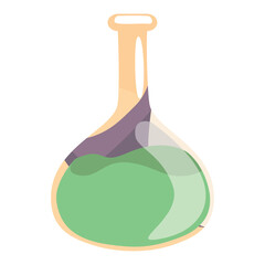 Isolated colored alchemy potion sketch icon Vector
