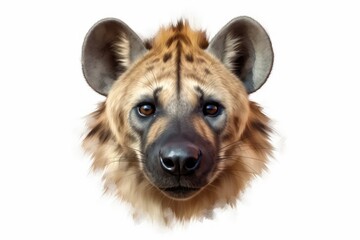 hyena head PNG 8k isolated on white background