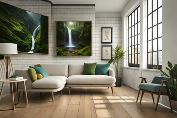 Fototapeta na wymiar interior, room, design, home, furniture, house, sofa, living, apartment, living 