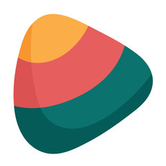 Isolated colored halloween candy icon Vector