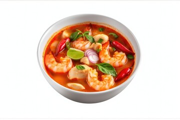 bowl of soup 8k high resolution isolated on white background