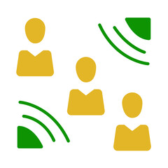 Simple Flat Motion sensor design vector icon design vector line icon svg