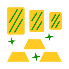 Simple Flat gold design vector icon design vector line icon svg