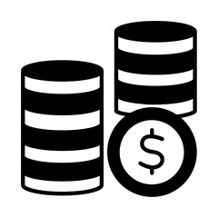 Solid Line COINS design vector icon design vector line icon svg