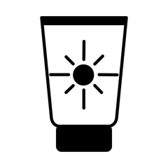 Solid Line SUNSCREEN design vector icon design vector line icon svg
